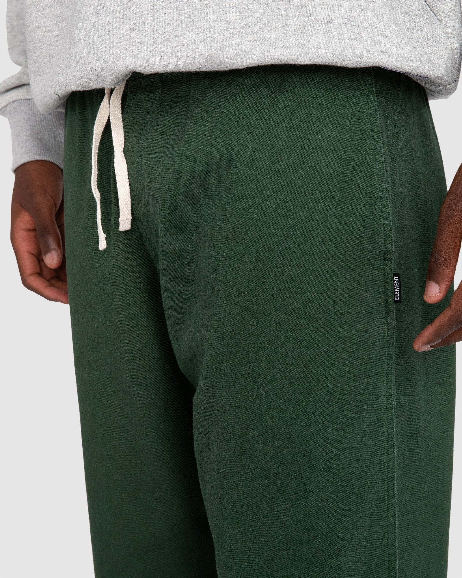 Mens Chillin Twill Elastic Waist Pants