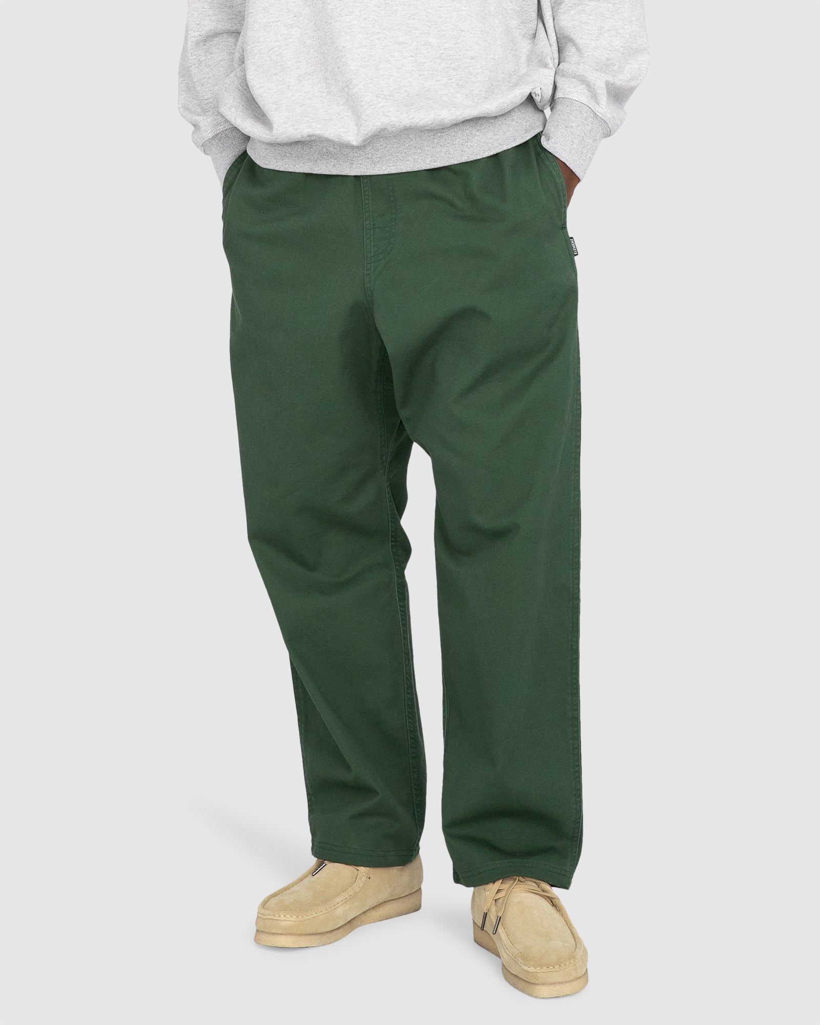 Mens Chillin Twill Elastic Waist Pants