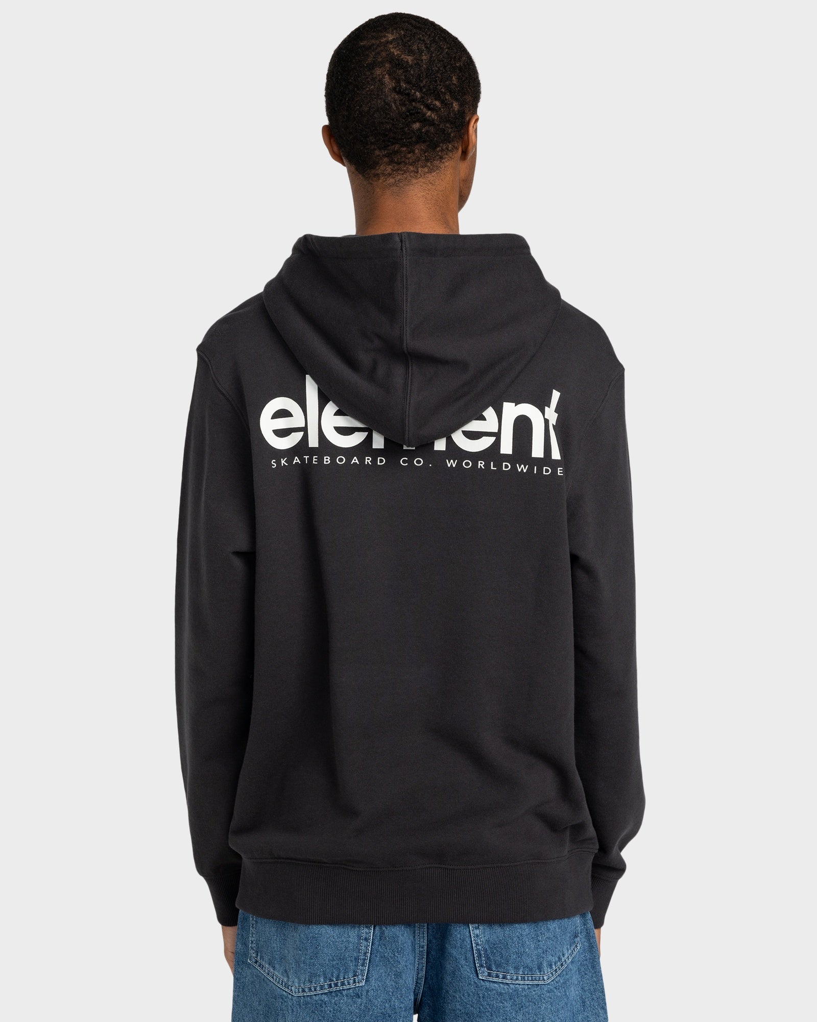 Mens Simple Logo Pullover Hoodie