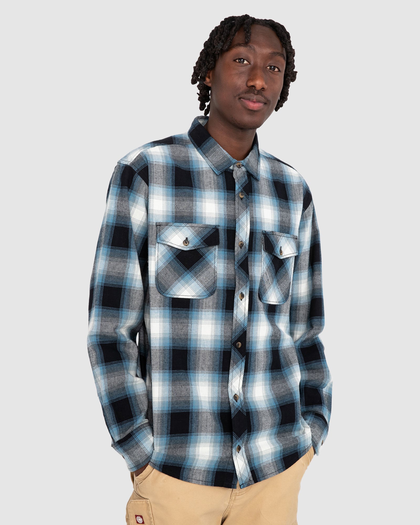 Mens Tacoma Classic Long Sleeve Flannel Shirt