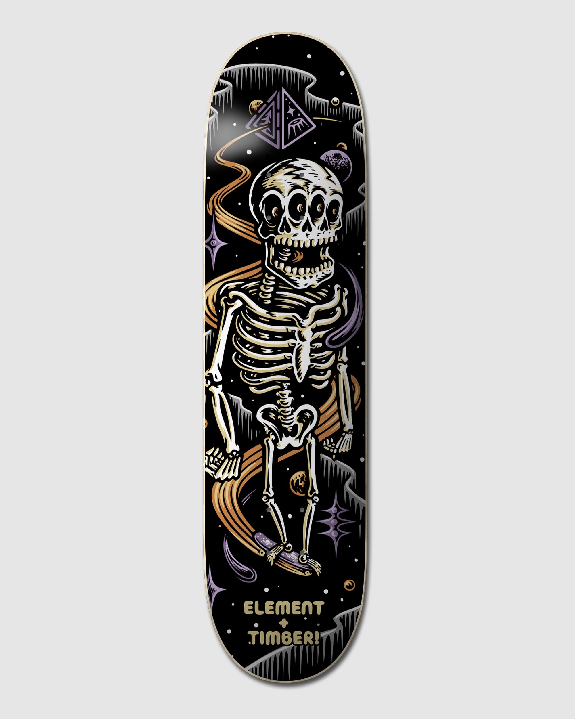 8" Timber Skeleton Skateboard Deck